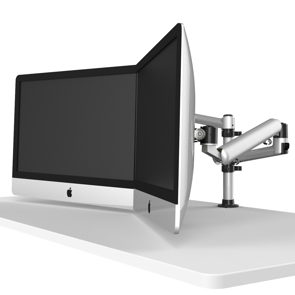 Dual Apple Floating Monitor Stand with 7 in 1 Base
