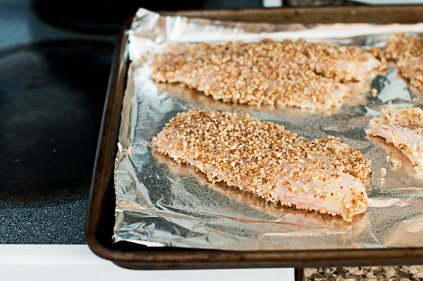 Almond crusted fish