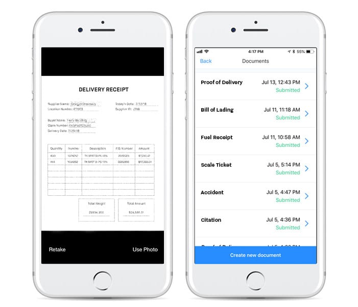 take photos of relevant data and upload them to the Samsara dashboard