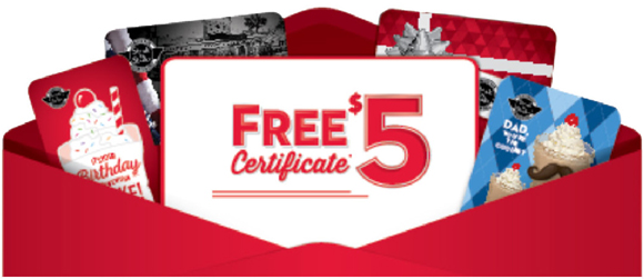 Gift Card - FREE Certificate for $5