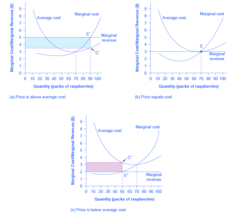 perfect competition cost curves shift