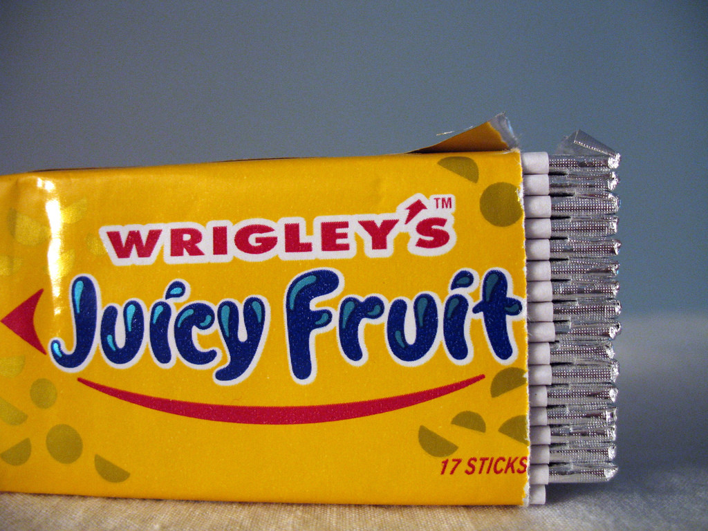 juicy fruit gum stick