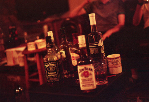 Liquor bottles