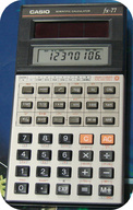 Photoelectric cells power a calculator