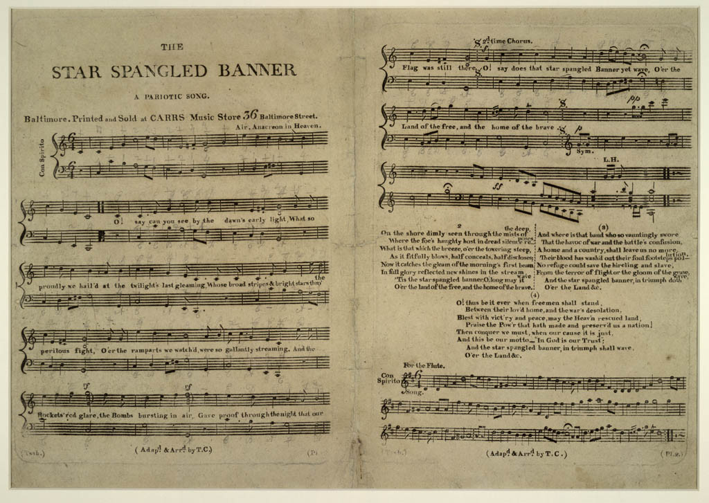 Primary Source Reading The Star Spangled Banner US History I AY