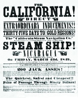 The Gold Rush in California, The American West (article)