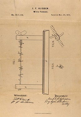 A diagram illustrates the construction of barbed wire.