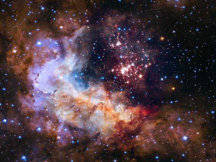 Nebula's Frozen Clouds at Heart of Violent Star Formation