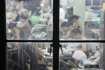 Photo of workers in a garment factory, Jiaxing, China