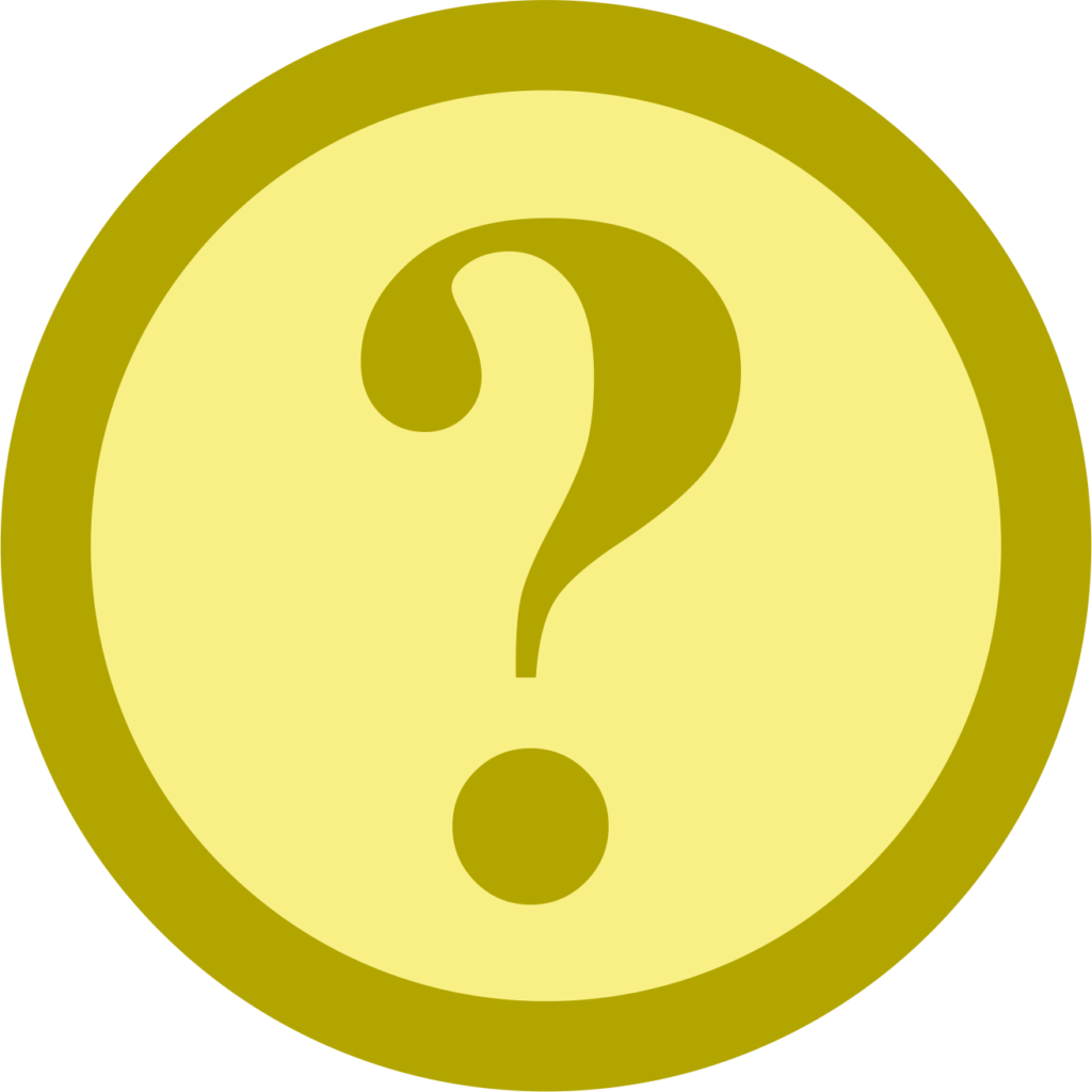 An icon showing a question mark