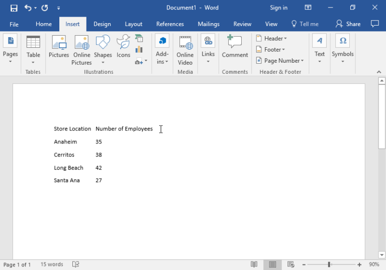 converting-text-to-a-table-computer-applications-for-managers