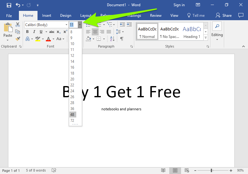 list of microsoft word fonts