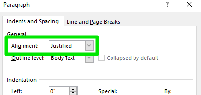 how to justify a paragraph in google docs