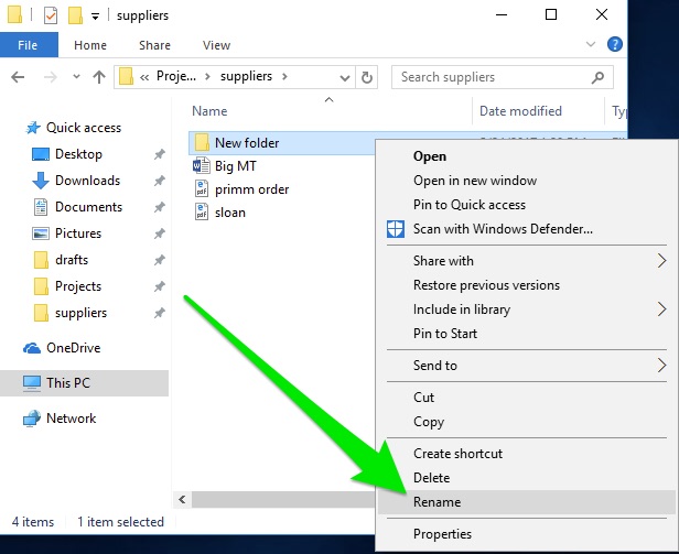 windows 10 takes a while to create new folder