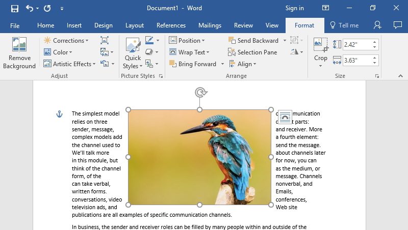 how to center text in word from top to bottom