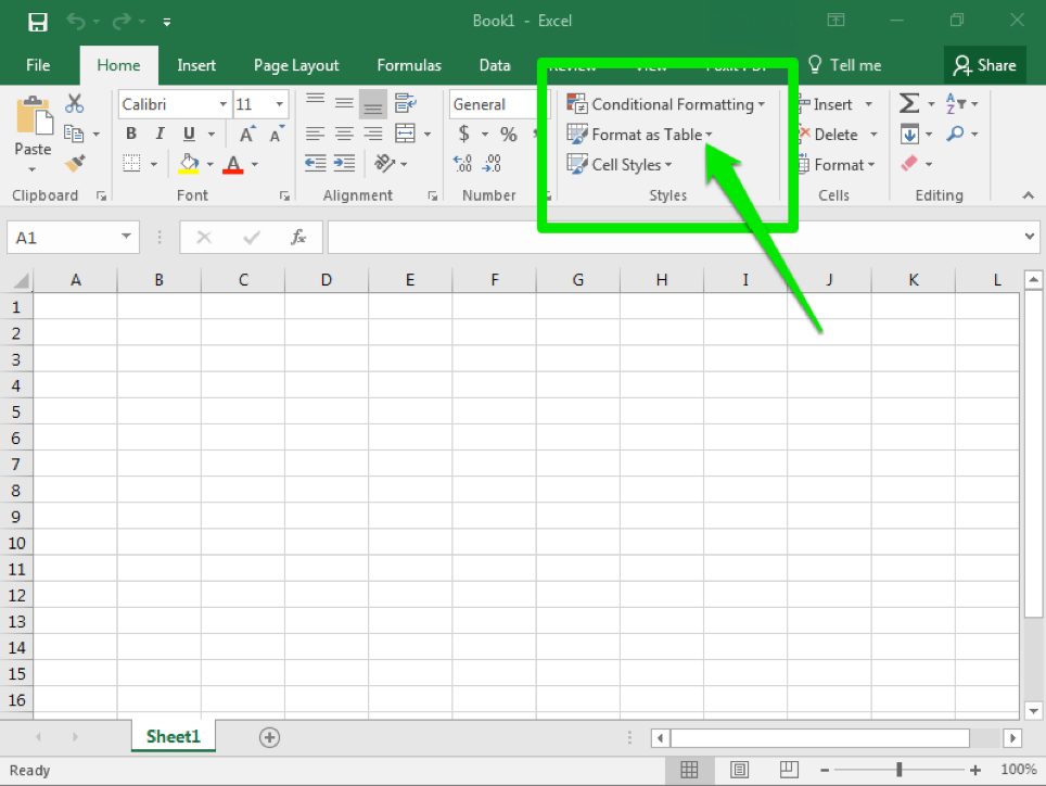 Table And Cell Styles Computer Applications For Managers