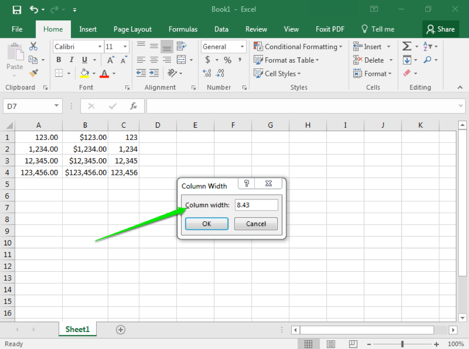 Changing Width Of Columns And Rows Computer Applications For Managers