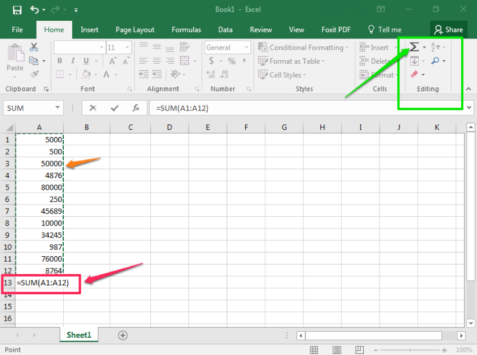 Sum count excel как пользоваться