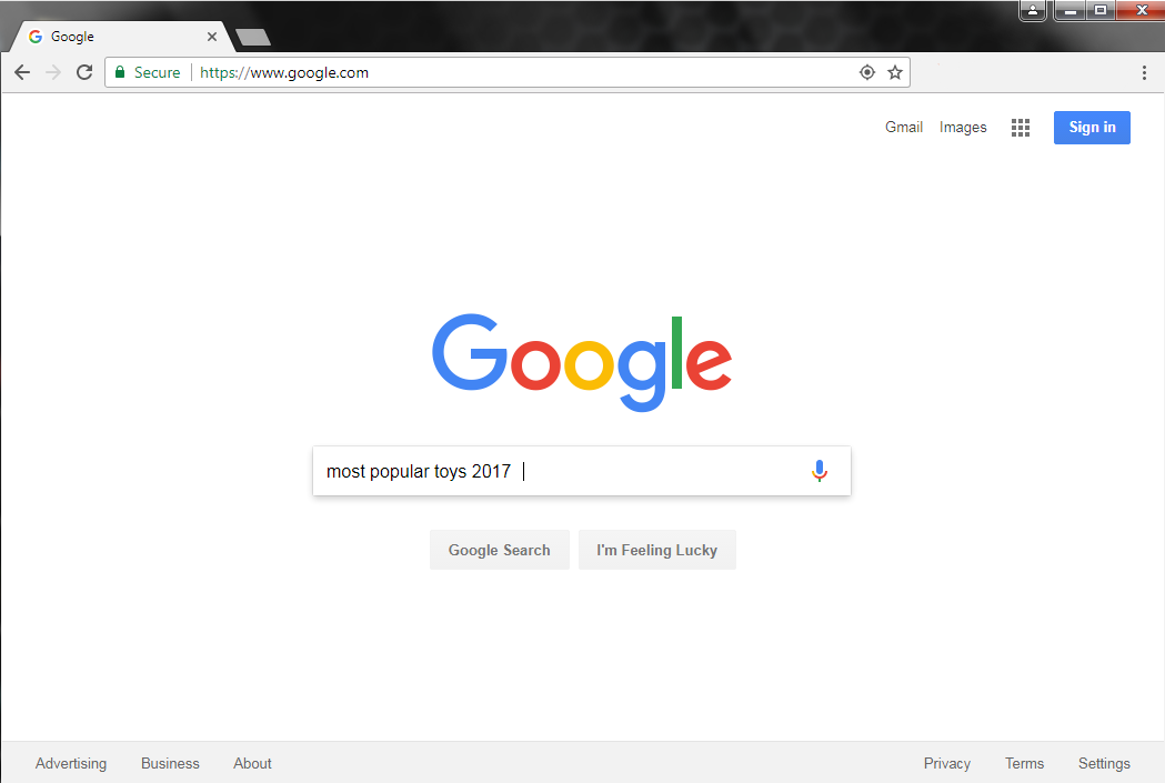 Google Chrome Web Search