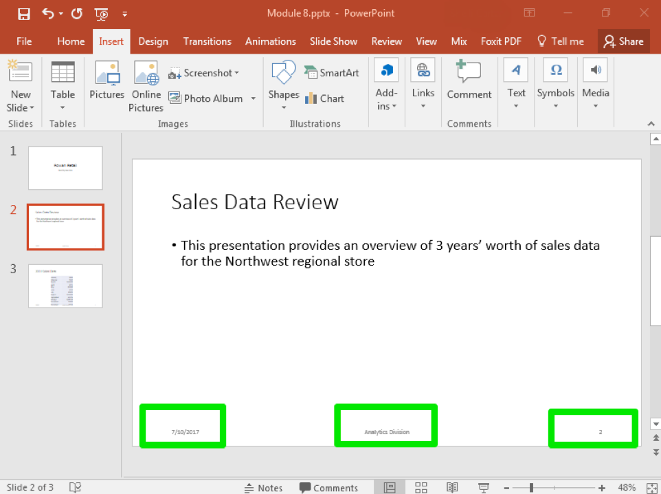 i can not add slide page numbers to powerpoint for macs