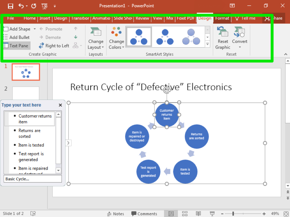 how to add word art to a slide