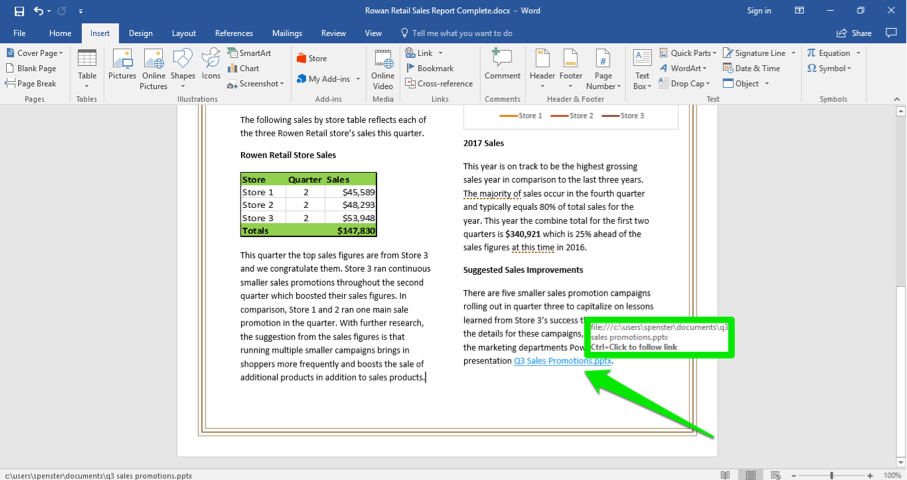 Powerpoint In Word Document Computer Applications For Managers