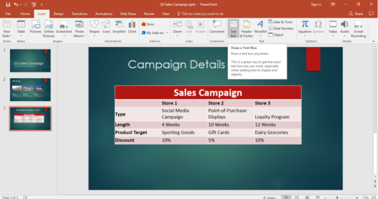 Excel Table in PowerPoint | Computer Applications for Managers