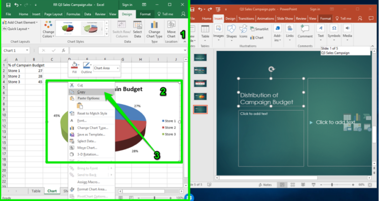 Excel Chart in PowerPoint | Computer Applications for Managers