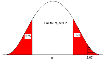 What is the name for the difference between the value in the no hypothesis and the true population parameter?