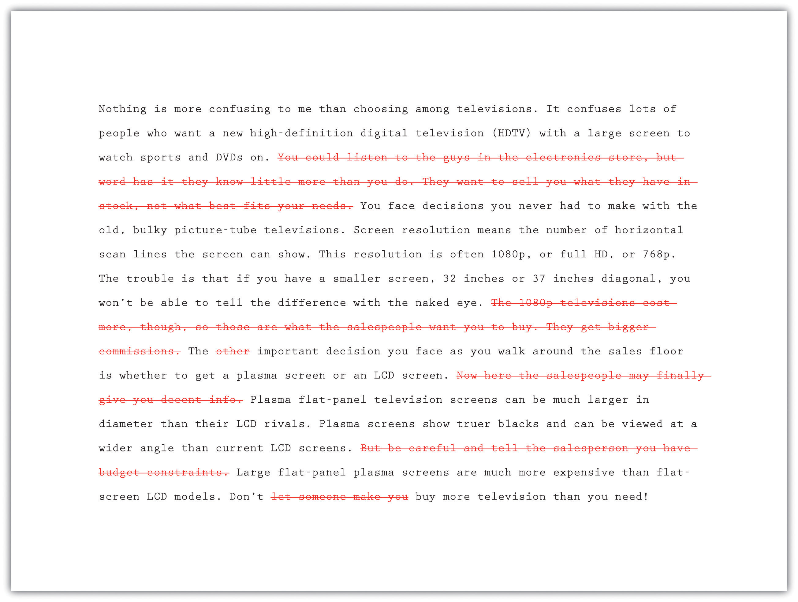 Editing Sentences and Paragraphs