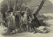 Narragansett Indians receiving Roger Williams