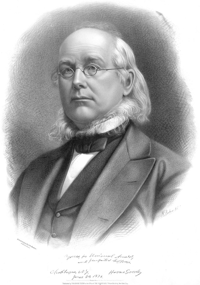 Portrait of Horace Greeley