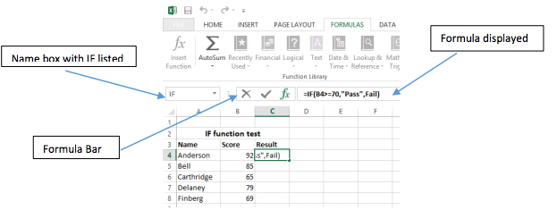 IF function for Spreadsheets: Information | Introduction to Spreadsheets