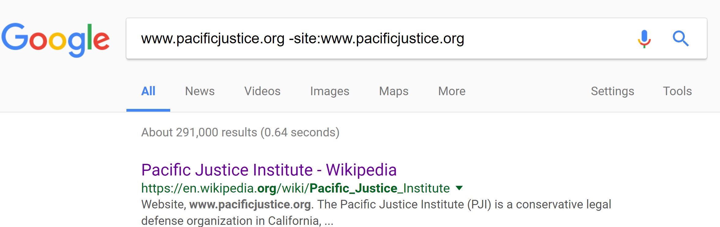 A screenshot of a Google search showing how to use search to learn more about potential biases in web sites.