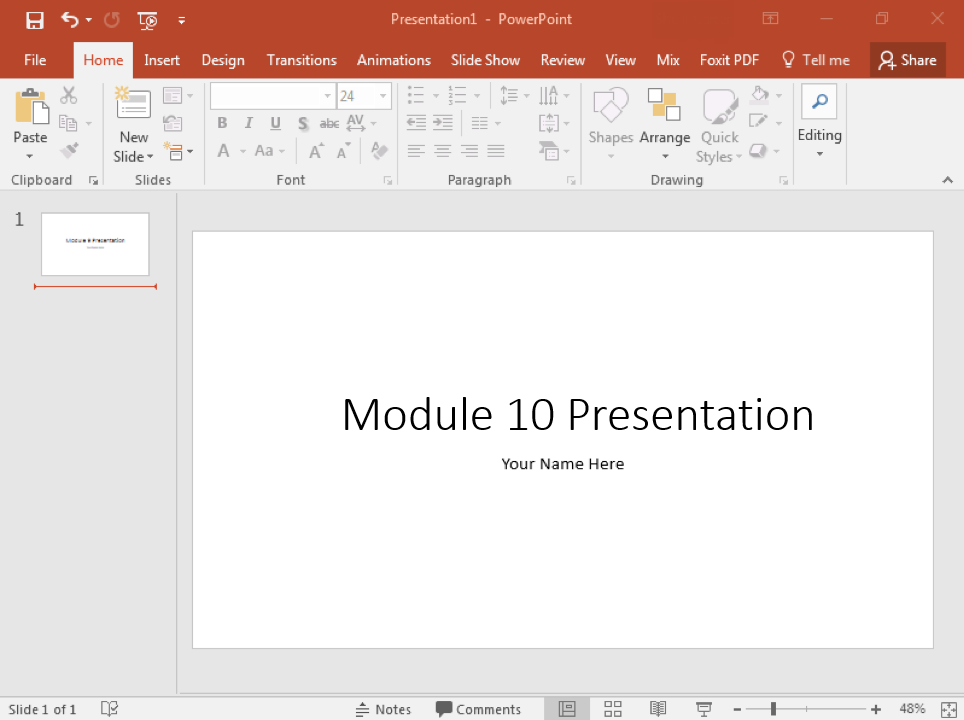 Assignment Create A New Presentation Computer Applications For Managers