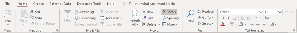 Toolbar shown with button "Home" selected. Font type, size, color, and positioning tools are located on the far right of the toolbar.