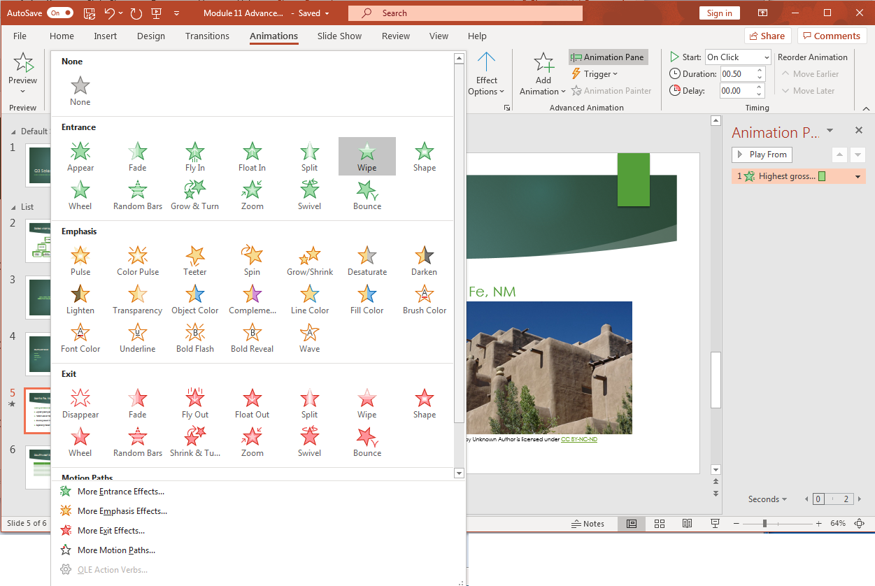 powerpoint for mac 2011 animation pane