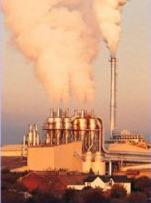 A factory producing smoke.