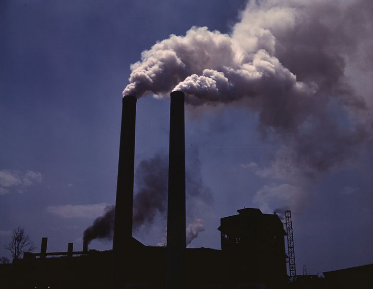 Smoke Stack Emissions into the Atmosphere