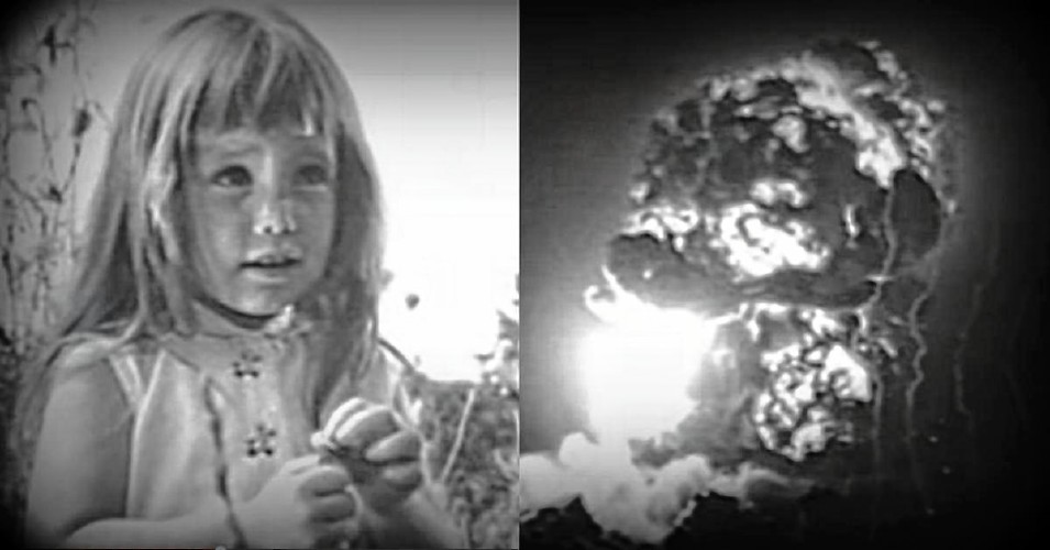President Lyndon B. Johnson’s “Peace Little Girl (Daisy)” campaign ad aired only once, during an NBC broadcast of “Monday Night at the Movies,” yet it was one of the most notorious ads ever shown during a political campaign. (Stock Photo: file photo credit to The Greenfield Recorder and the Los Angeles Times at http://www.recorder.com/Long-before-Trump-4244993).