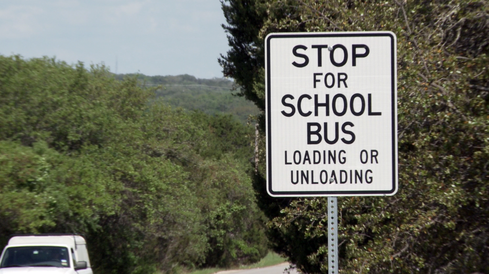 Stop for School Bus Loading or Unloading at http://www.txdot.gov/driver/kids-teens/school.html.