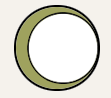 Image of a big green circle with a white circle inside of it, showing how "not" removes some search results, .