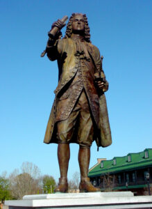 Statue of James Oglethorpe.