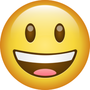 Happy face emoji