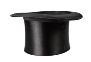 An upside down top hat