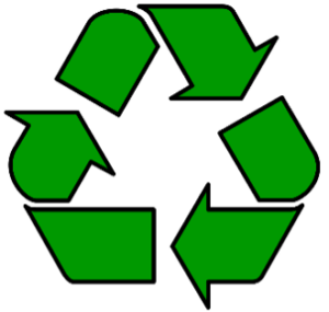 A recycling symbol