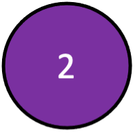 A reddish purple circle with the number 2 in it