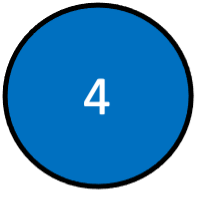 A blue circle with the number 4 in it