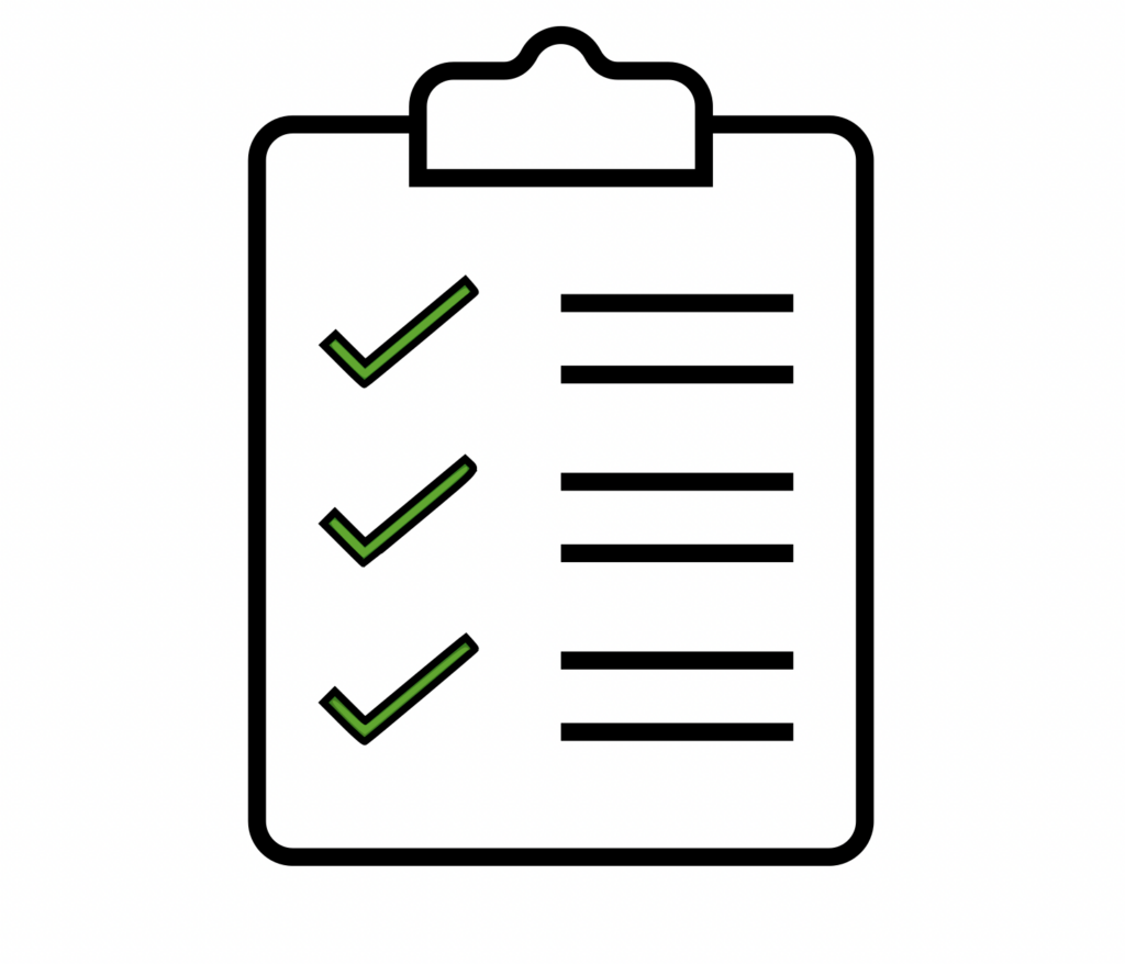 Check mark list on clipboard