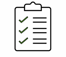 Check mark list on clipboard